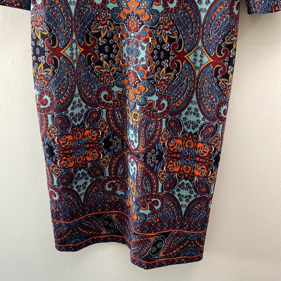 Liz Claiborne Paisley Print Dress, Size 14 - Picture 6 of 11